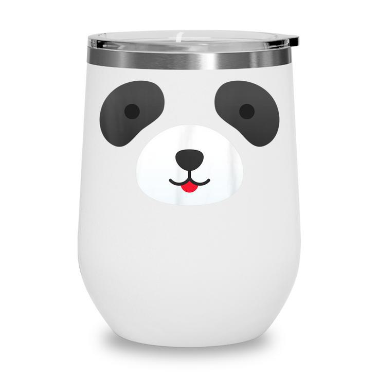 Cute Bear Panda Face Diy Easy Halloween Party Easy Costume  Wine Tumbler
