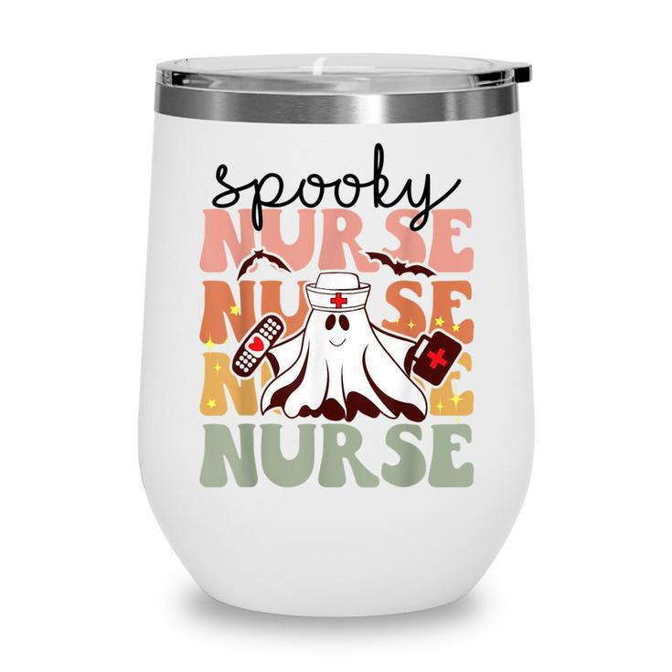 Groovy Nurse Costume Spooky Nurse Halloween  Wine Tumbler
