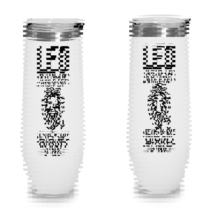 Lion Graphic Art July August Birthday Gifts Leo Zodiac Sign  Wine Tumbler