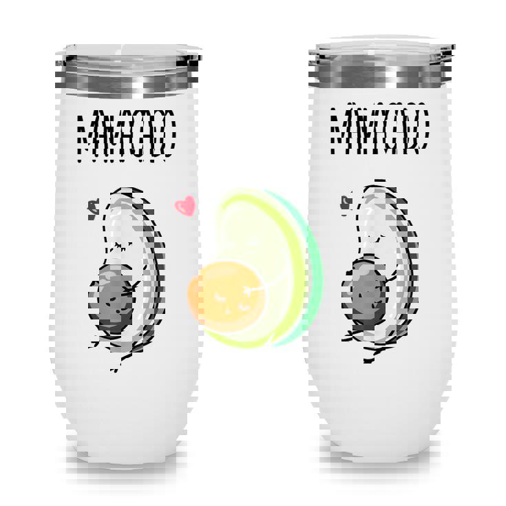 Mamacado Avocado Pregnant Mom Pregnancy Avo Wine Tumbler