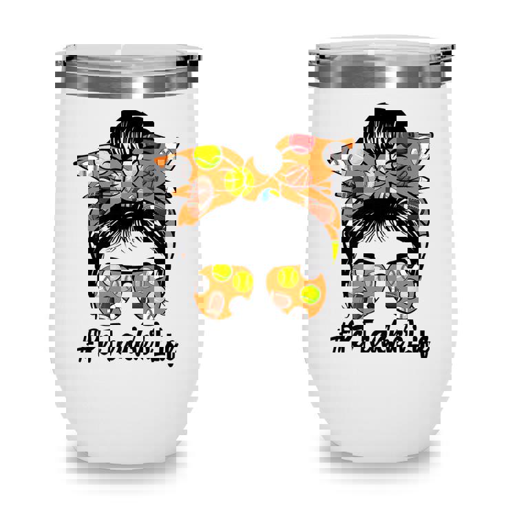 Messy Bun Physical Education Pe Teacher Life Back To School Wine Tumbler