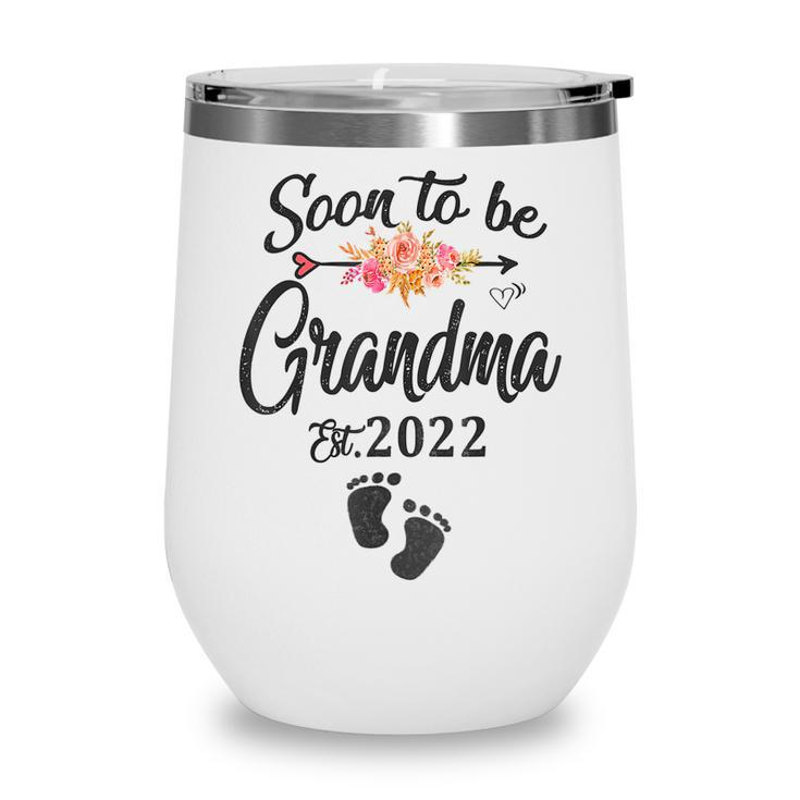 Mothers Day First Time Grandma Top Soon To Be Grandma 2022  Wine Tumbler