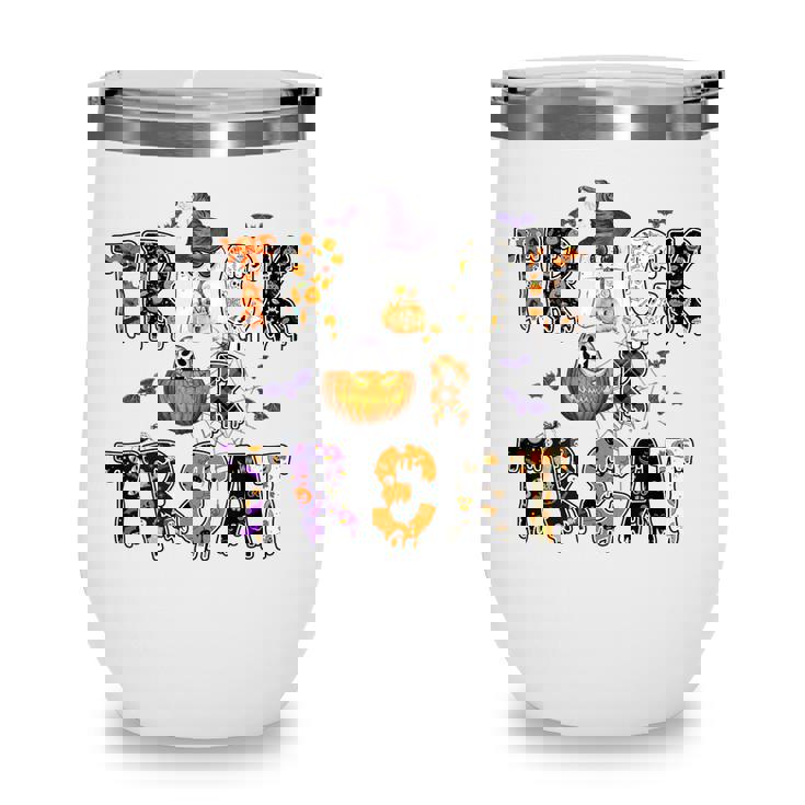 Trick Or Teach Funny Teacher Halloween Costume Wine Tumbler