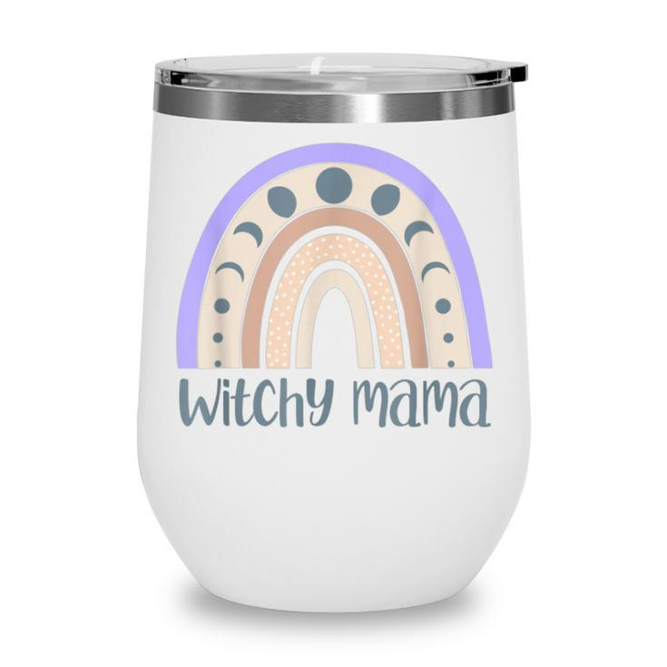 Witchy Mama Rainbow Witch Vibes Halloween Manifesting  Wine Tumbler