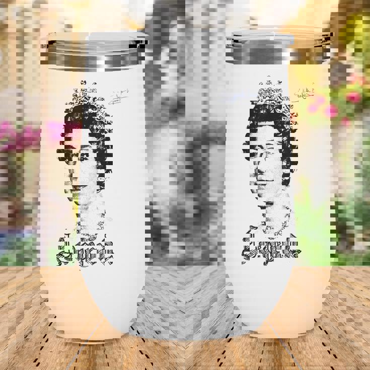 Elizabeth Legend - Queens Jubilee 2022 - God Save The Queen Wine Tumbler