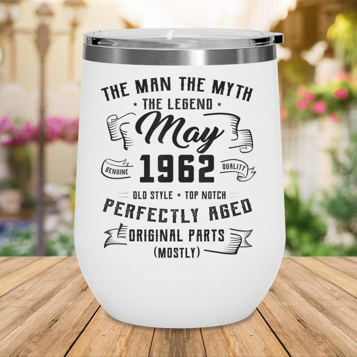 Man Myth Legend May 1962 60Th Birthday Gift 60 Years Old Wine Tumbler