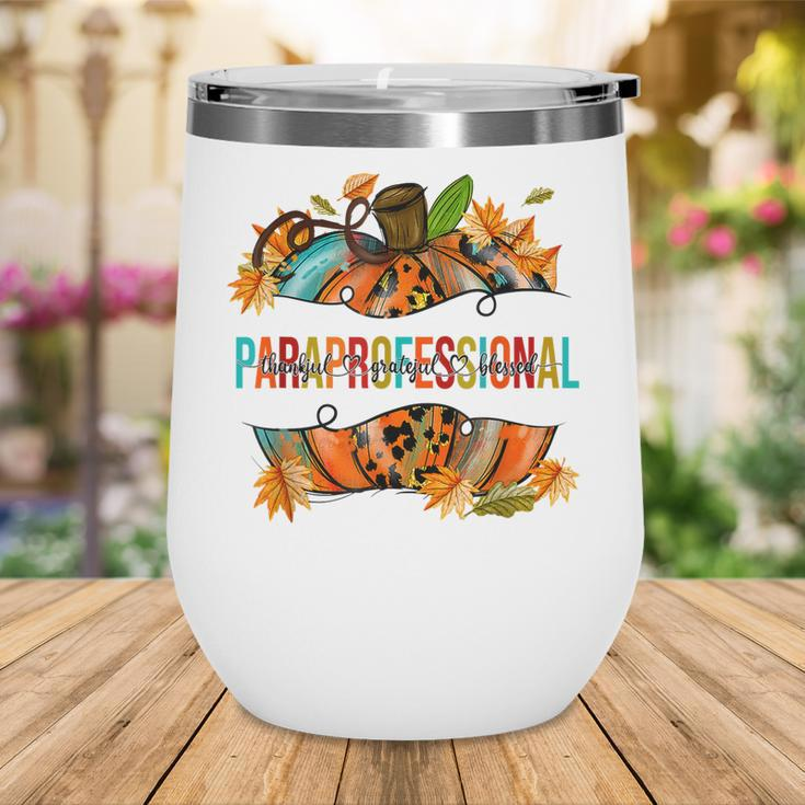 Paraprofessional Happy Fall Y’All Pumpkin Para Teacher Fall Wine Tumbler
