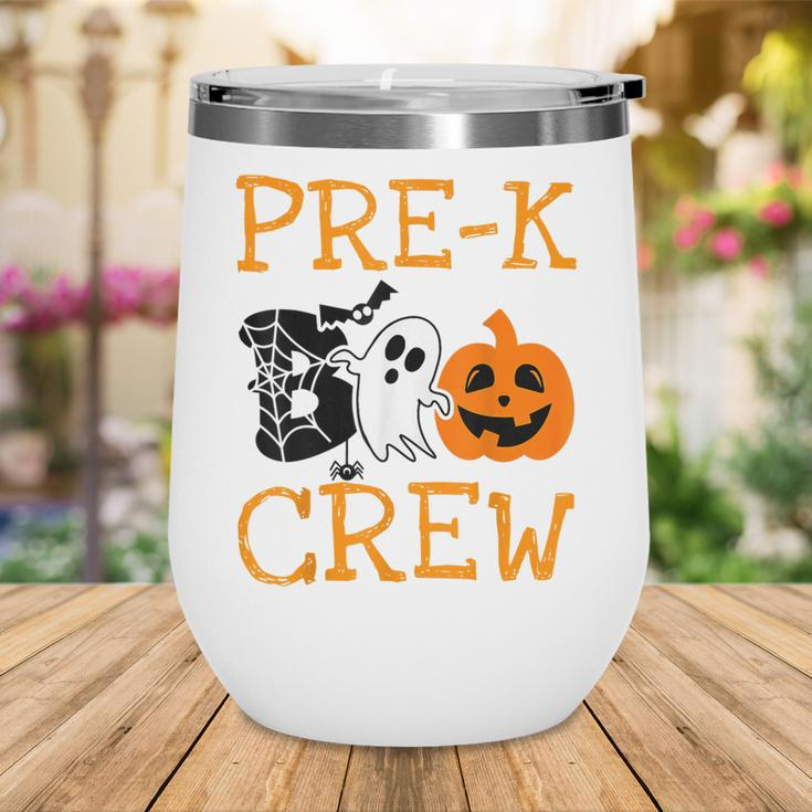 Pre-K Boo Crew Vintage Halloween Costumes For Pre-K Teachers Wine Tumbler