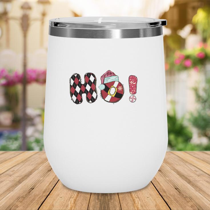 Retro Ho Ho Ho Christmas Vintage Christmas Wine Tumbler