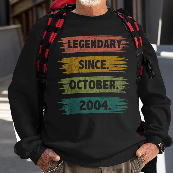 18 Years Old Legend Since October 2004 18Th Birthday Gifts Men Women Sweatshirt Graphic Print Unisex Gifts for Old Men