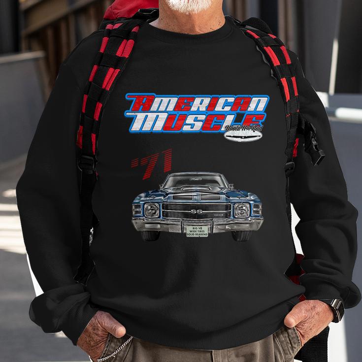 1971 ChevelleMuscle CarSs454Ss427Ss396HotrodDrag Race Sweatshirt Gifts for Old Men