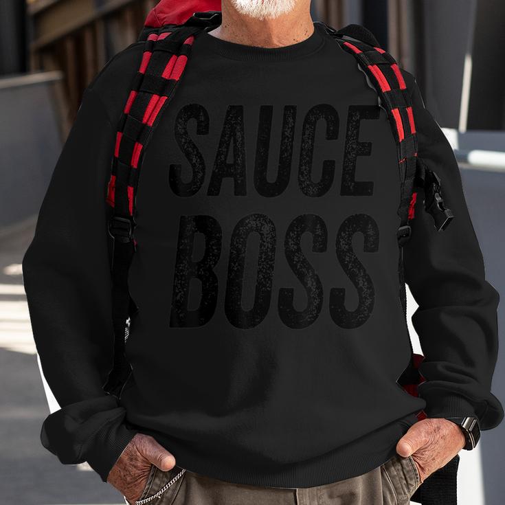 Sauce Boss Chef Bbq Cook Food Humorous  Sweatshirt