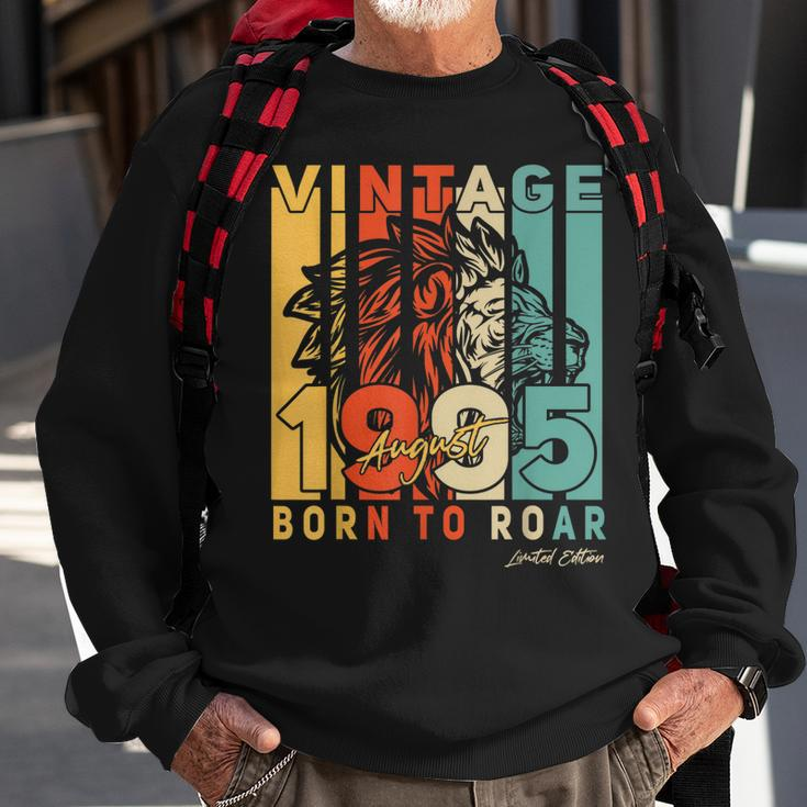 27Th Birthday Gifts August 27 Years Old Vintage 1995 Mens Men Women Sweatshirt Graphic Print Unisex Gifts for Old Men