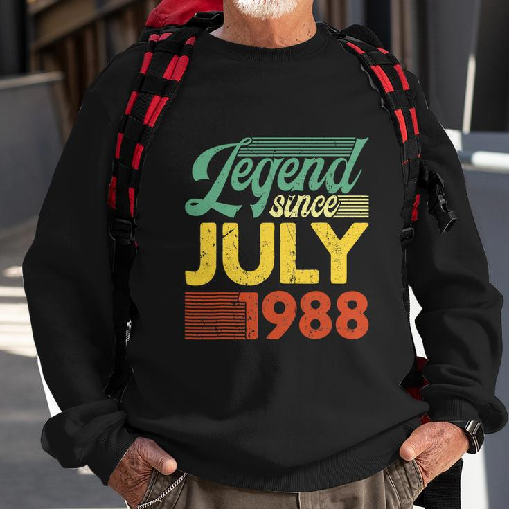 34 Years Old Legend Since July 1988 34Th Birthday Sweatshirt Gifts for Old Men