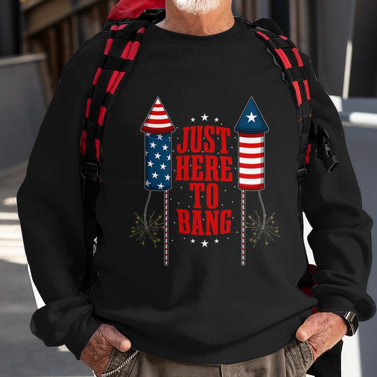 4Th Of July Funny Fireworks Patriotic American Firecracker Sweatshirt Gifts for Old Men