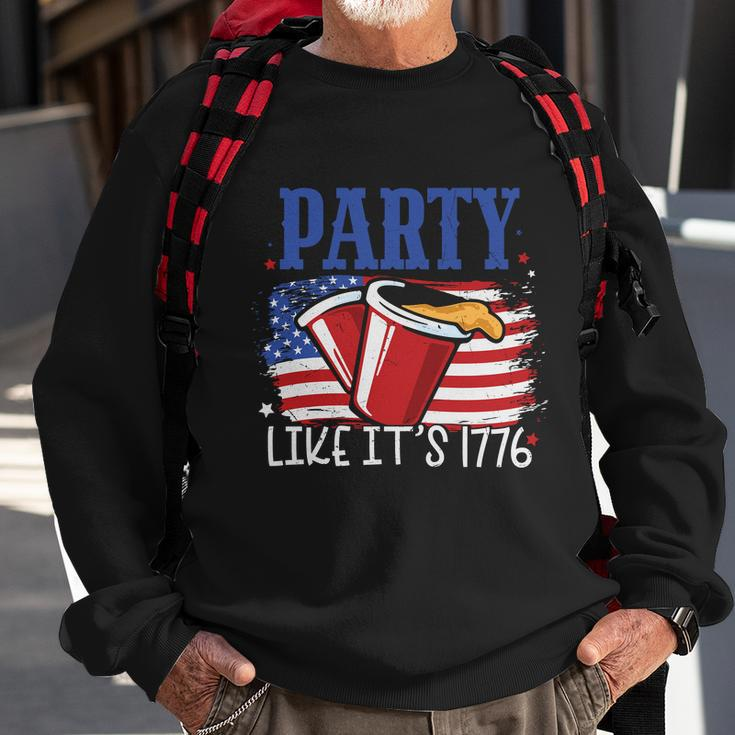 4Th Of July Party Drinkin Like Its 1776 Plus Size Shirt For Men Women Family Sweatshirt Gifts for Old Men