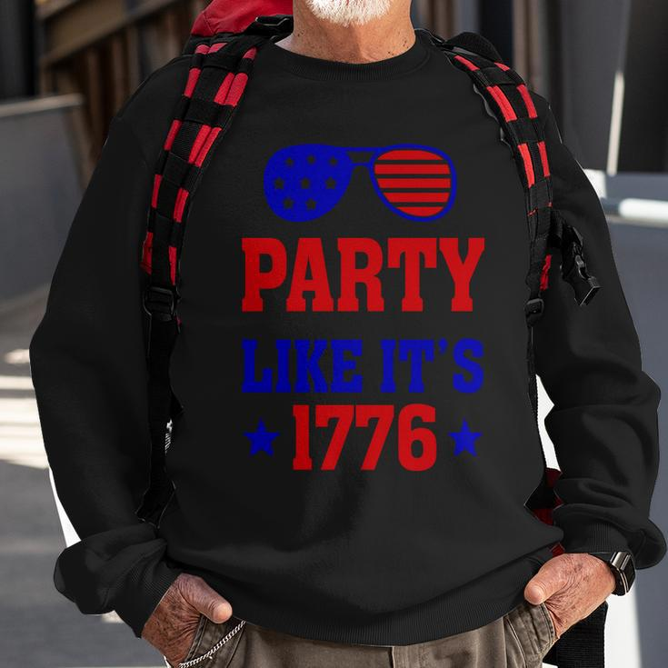 4Th Of July Party Like Its 1776 Sunglass Sweatshirt Gifts for Old Men