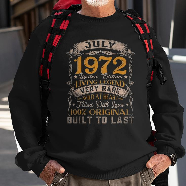 50 Years Old Vintage July 1972 Limited Edition 50Th Birthday Sweatshirt Gifts for Old Men
