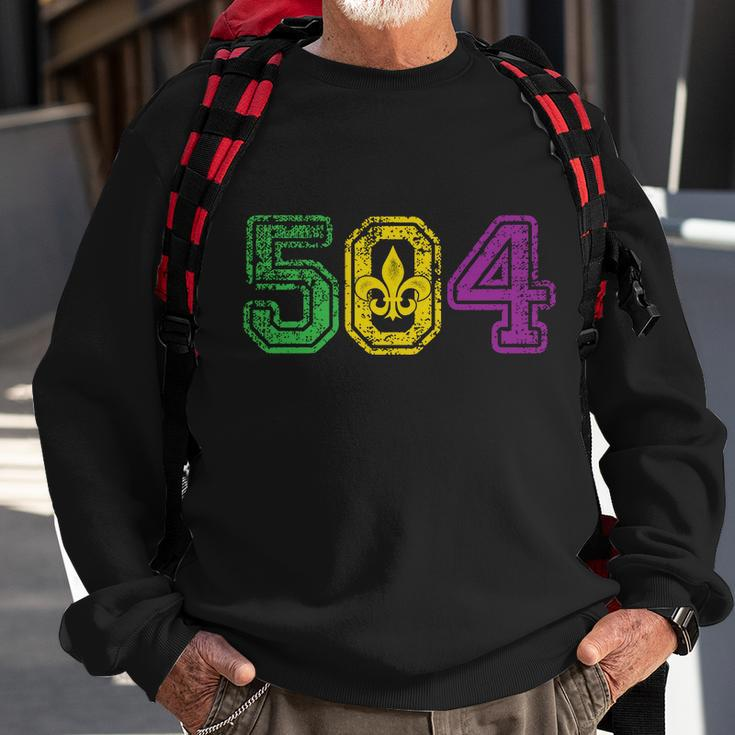 504 New Orleans Mardi Gras Sweatshirt Gifts for Old Men