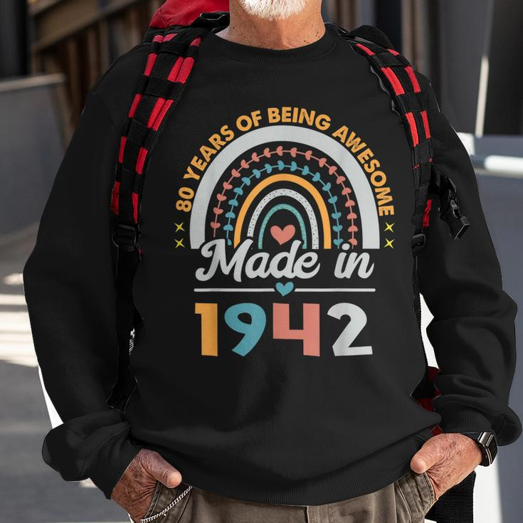 80 Years Old Gifts 80Th Birthday Born In 1942 Women Girls Sweatshirt Gifts for Old Men