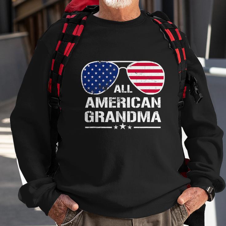 All American Grandma American Flag Patriotic Sweatshirt Gifts for Old Men