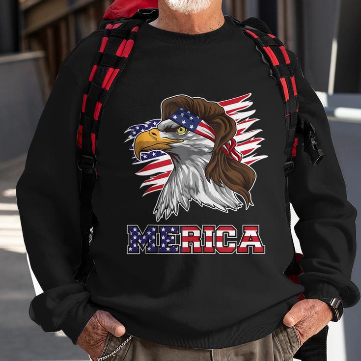 American Bald Eagle Mullet 4Th Of July Funny Usa Patriotic Meaningful Gift Sweatshirt Gifts for Old Men