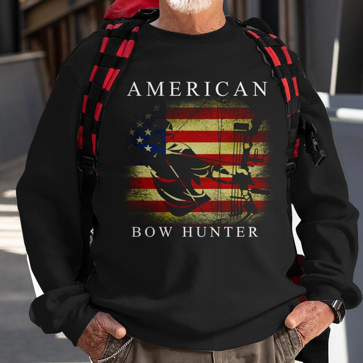 American Bow Hunter Sweatshirt Gifts for Old Men