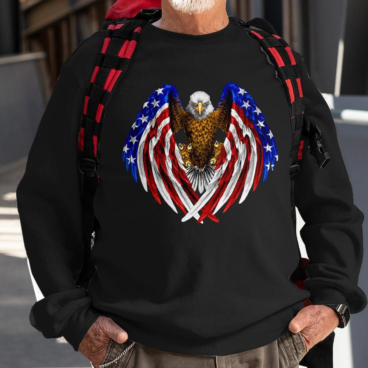 American Flag Eagle V2 Sweatshirt Gifts for Old Men