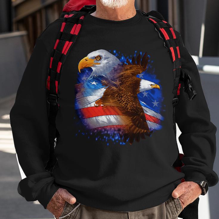 American Pride Soaring Eagle Usa Tshirt Sweatshirt Gifts for Old Men