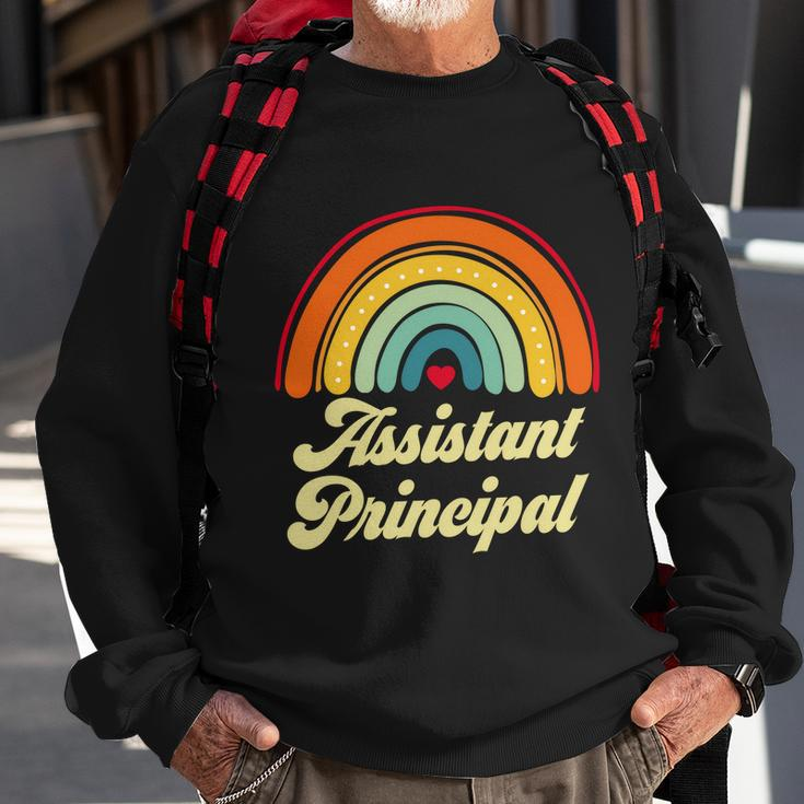 Assistant Principal Vintage Retro Funny Birthday Coworker Cool Gift Graphic Design Printed Casual Daily Basic Sweatshirt Gifts for Old Men
