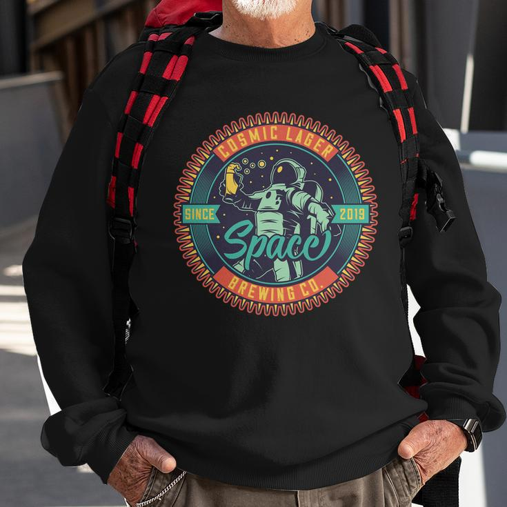 Astronaut Cosmic Lager Space Sweatshirt Gifts for Old Men