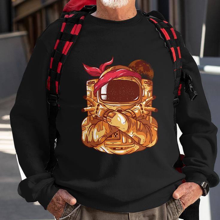 Astronaut Gangsta Sweatshirt Gifts for Old Men
