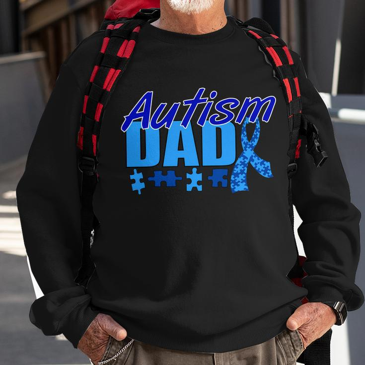 Autism Dad Awareness Ribbon Tshirt Sweatshirt Gifts for Old Men