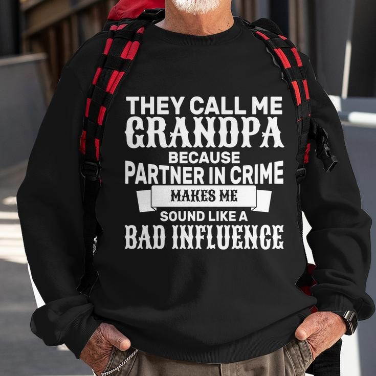 Bad Influence Grandpa Tshirt Sweatshirt Gifts for Old Men