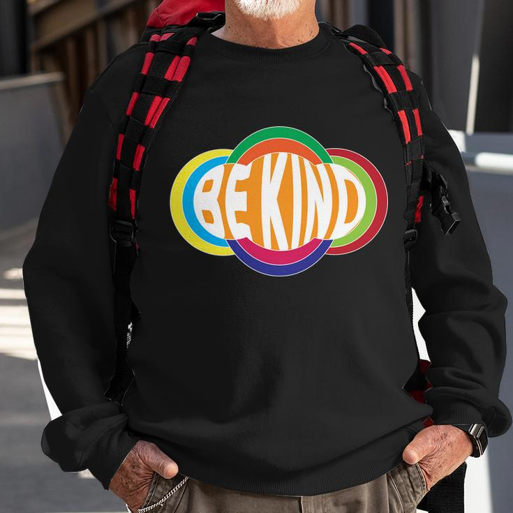 Be Kind 70S Retro Logo Tribute Sweatshirt Gifts for Old Men