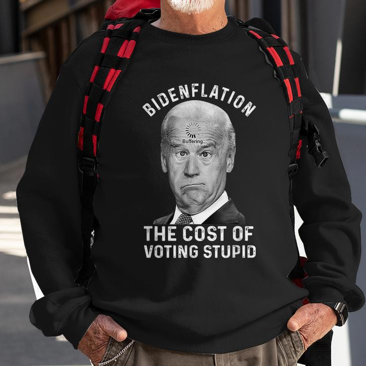 Bidenflation The Cost Of Voting Stupid Sweatshirt Gifts for Old Men