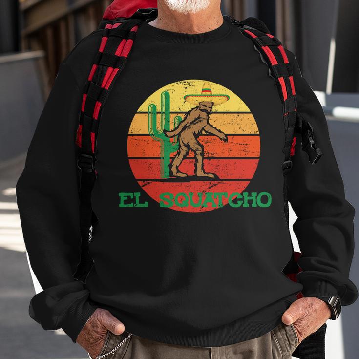 Bigfoot El Squatcho Mexican Sasquatch Tshirt Sweatshirt Gifts for Old Men