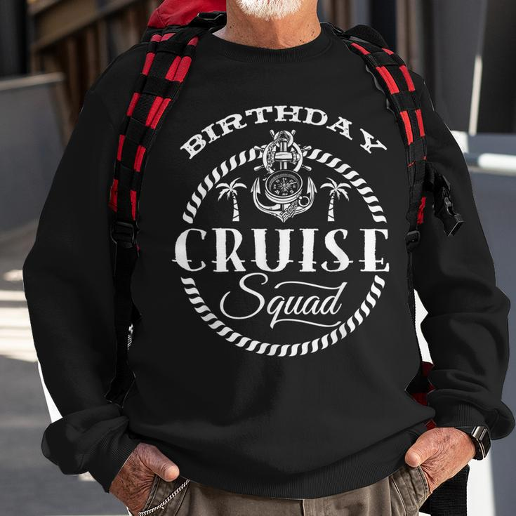 Birthday Cruise Squad Birthday Party Cruise Squad 2022 V2 Men Women Sweatshirt Graphic Print Unisex Gifts for Old Men