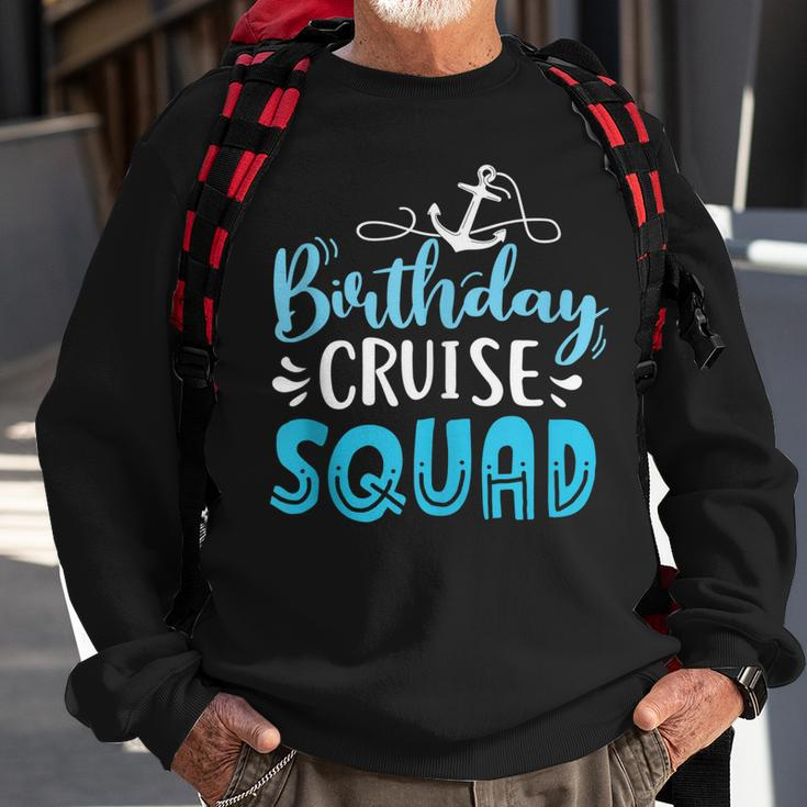 Birthday Cruise Squad Cruising Vacation Funny Birthday Gifts V2 Men Women Sweatshirt Graphic Print Unisex Gifts for Old Men