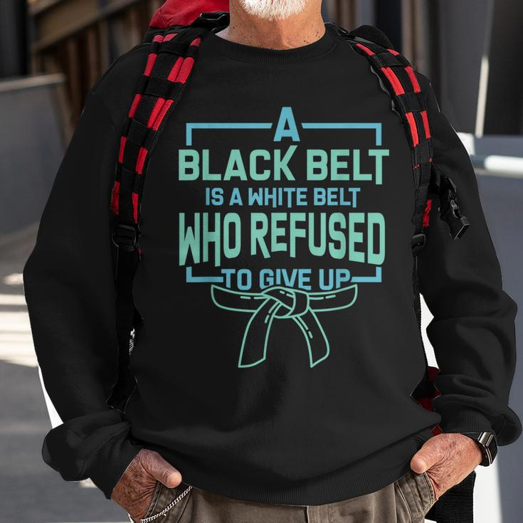 Black Belt Taekwondo Judo Karate Men Women Sweatshirt Graphic Print Unisex Gifts for Old Men