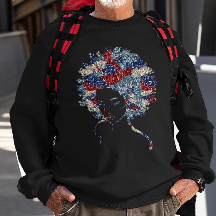 Black Girl Us Flag Melanin 4Th Of July Sweatshirt Gifts for Old Men