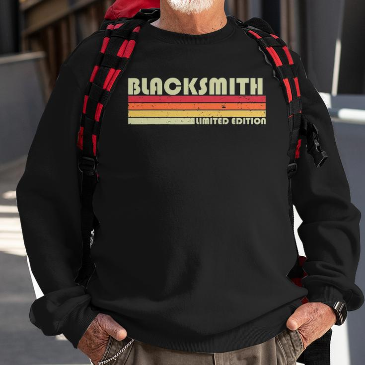 Blacksmith Funny Job Title Profession Birthday Worker Idea Sweatshirt Gifts for Old Men