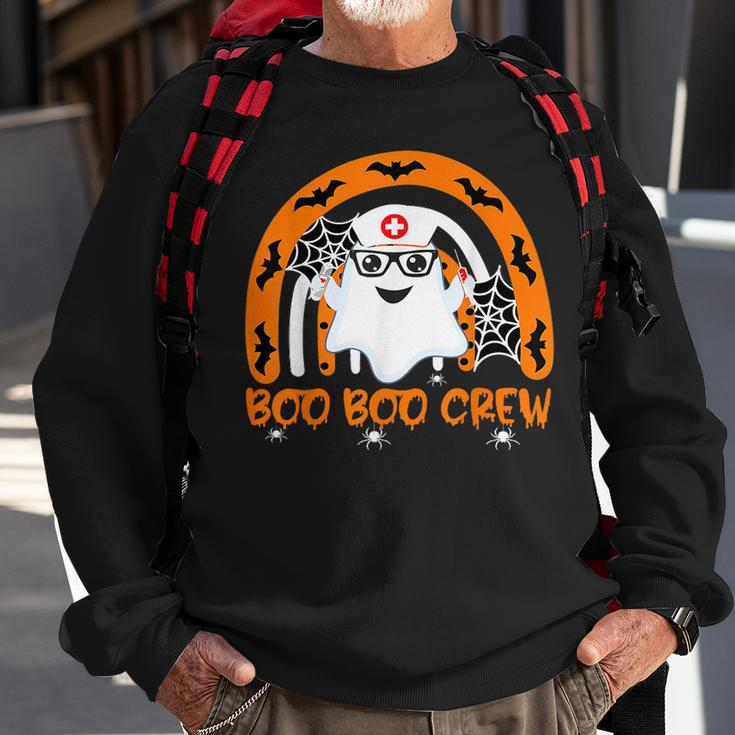Boo Boo Crew Ghost Doctor Emt Halloween Nurse Sweatshirt Gifts for Old Men