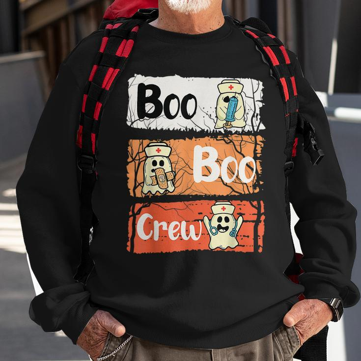 Boo Crew Team Nursing Lpn Cna Healthcare Nurse Halloween Sweatshirt Gifts for Old Men