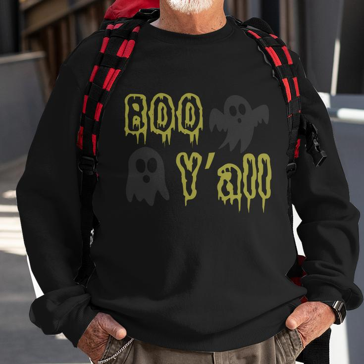 Boo Yall Ghost Boo Halloween Quote Sweatshirt Gifts for Old Men