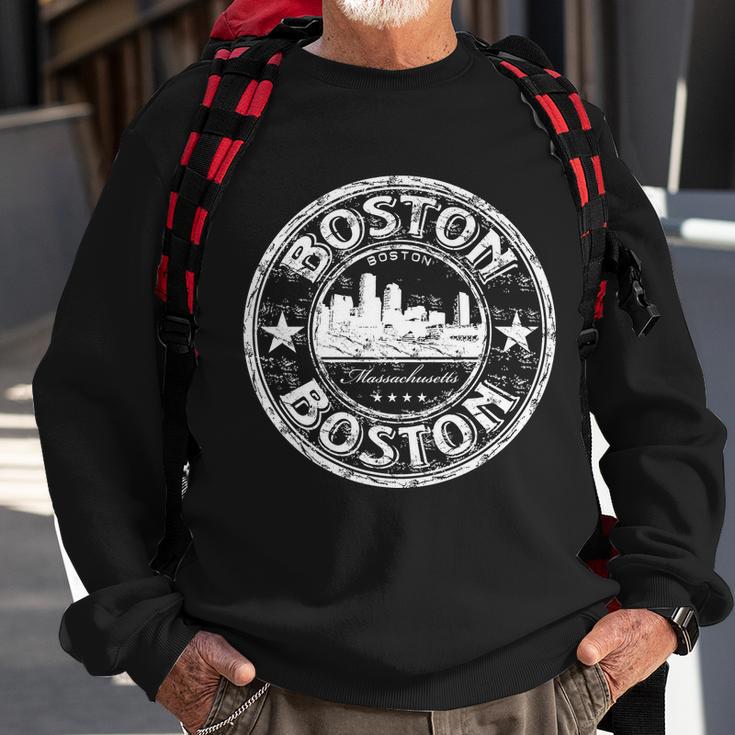 Boston Vintage Logo Tshirt Sweatshirt Gifts for Old Men