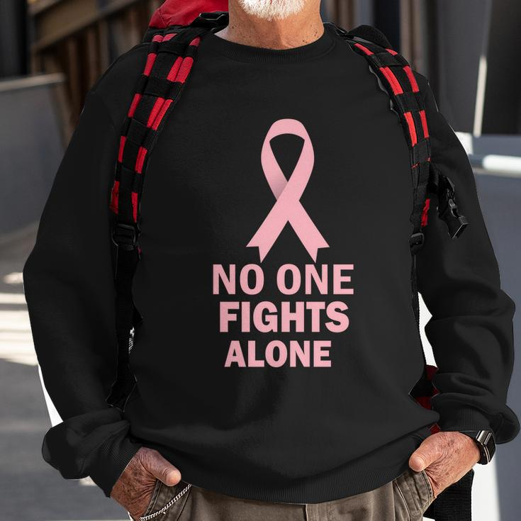Bougie Hounds No One Fights Alone Gift Sweatshirt Gifts for Old Men