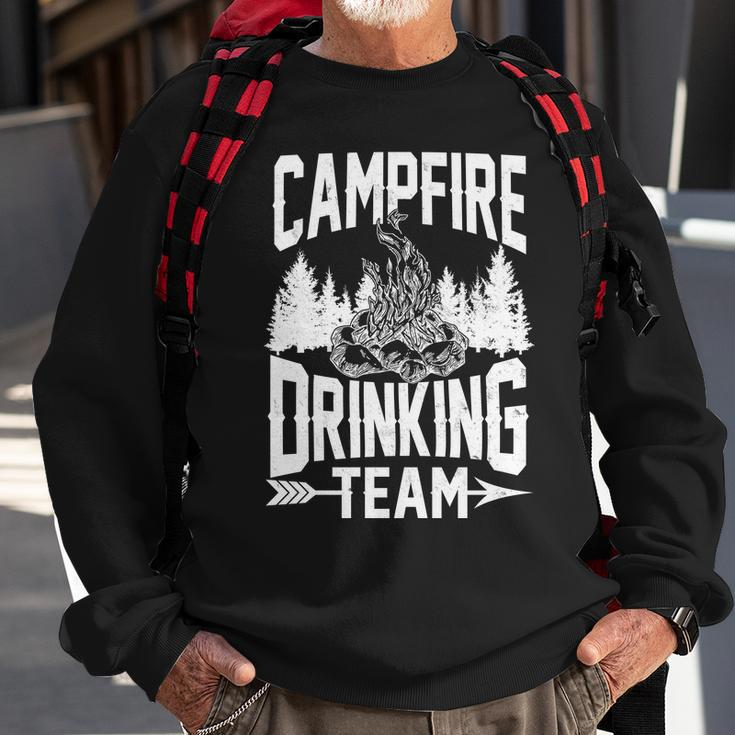 Campfire Drinking Team Sweatshirt Gifts for Old Men