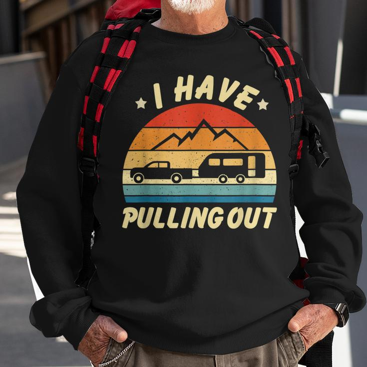 Camping I Hate Pulling Out Funny Retro Vintage Funny  Men Women Sweatshirt Graphic Print Unisex Gifts for Old Men