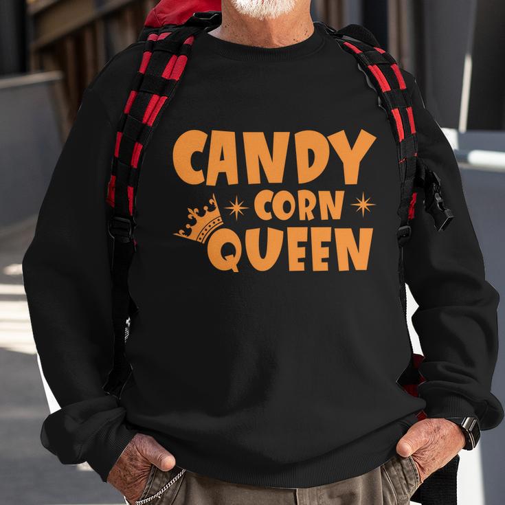 Candy Corn Queen Halloween Quote V3 Sweatshirt Gifts for Old Men